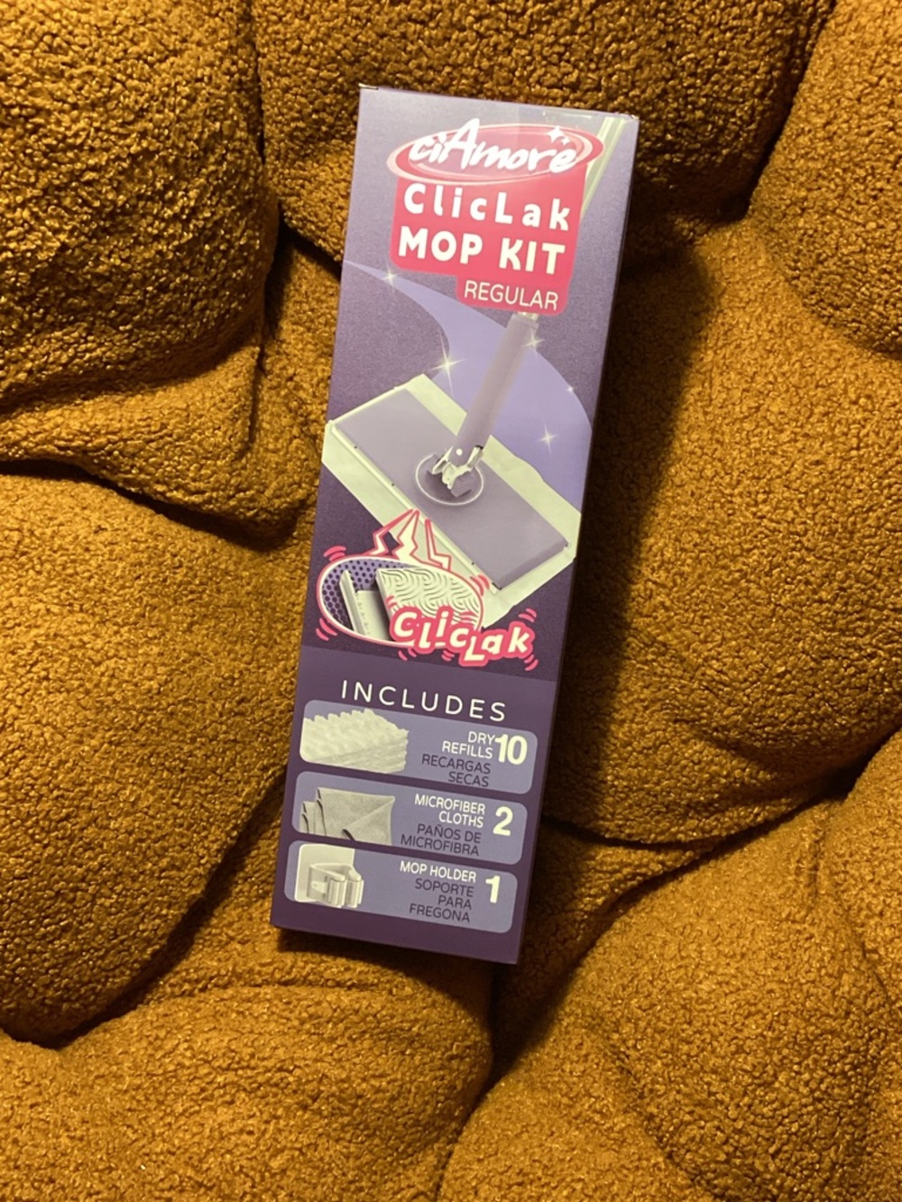 CilAmore ClicLak Mop Kit - Purple Packaging